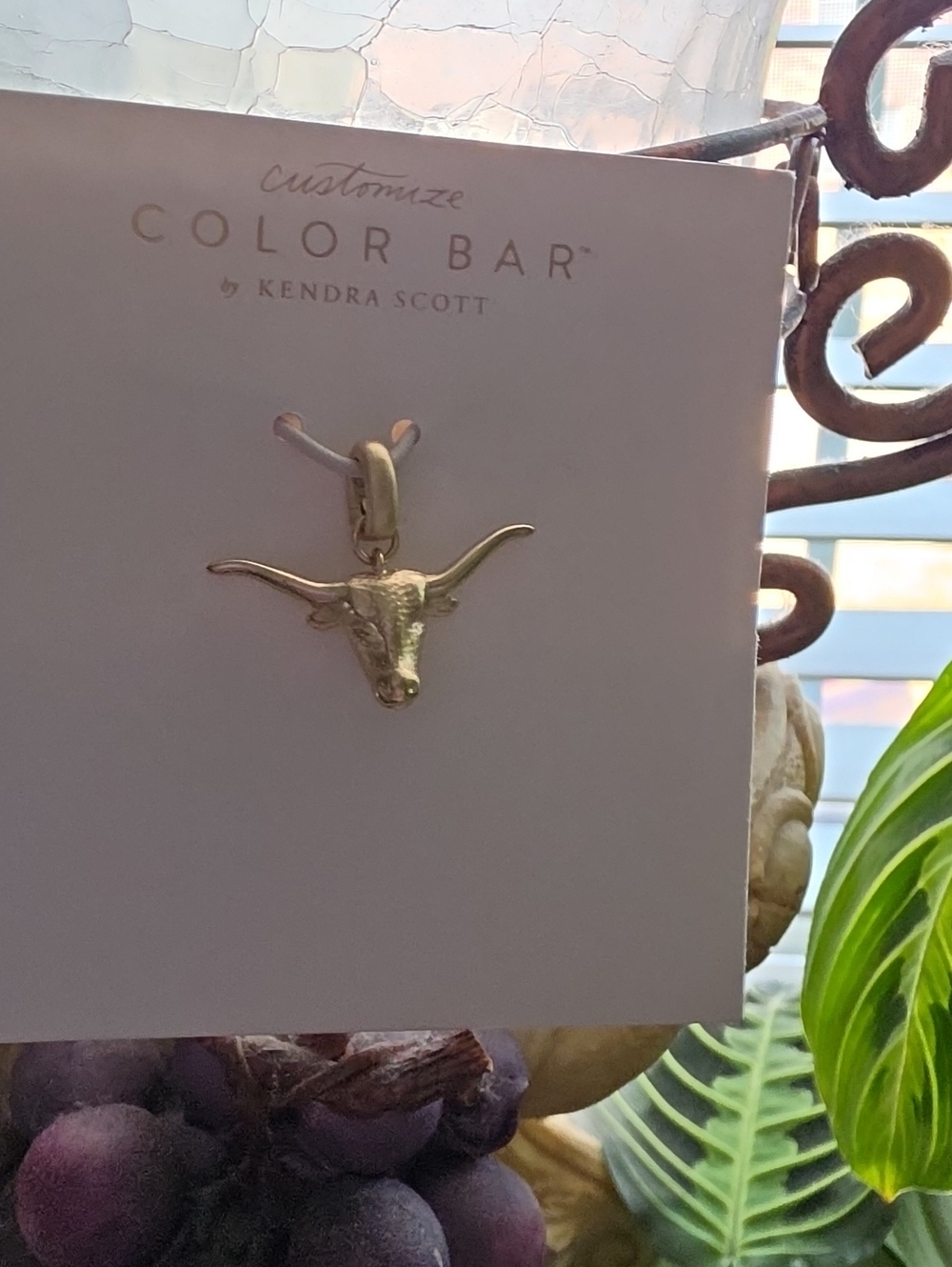 Kendra Scott Gold Longhorn Charm Pendant